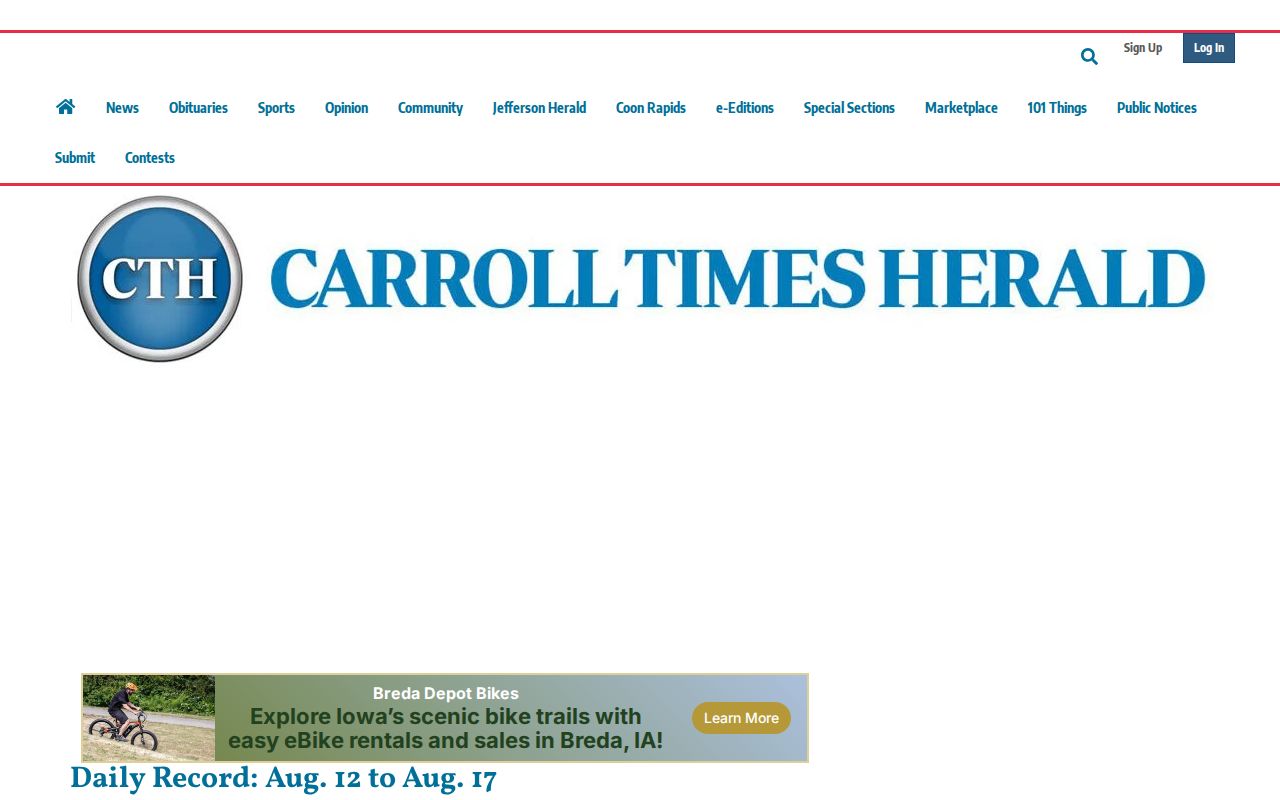 Carroll County arrest news on the Carroll Times Herald Police Blotter
